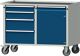 Werkstattwagen H810xB1090xT620mm grau/enzianblau 1x90/120/180/210, 1Tür 600mm