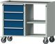 Werkstattwagen H930xB1090xT620mm lichtgrau/enzianblau Schubl.xH 4x180mm ANKE