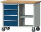 Werkstattwagen H970xB1140xT650mm lichtgrau/enzianblau Schubl.xH 4x180mm ANKE