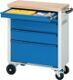 Werkstattwagen Buchenplatte H860xB700xT350mm lichtgrau/blau