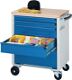 Werkstattwagen Buchenplatte H860xB700xT520mm lichtgrau/blau