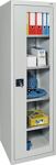 Flügeltürenschrank H1800xB500xT500mm grau/lichtgrau 4BD Sichtfenstert.STUMPF