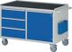 Werkstattwagen Metallablage H795xB1145xT650mm lichtgrau/blau