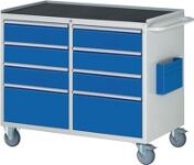 Werkstattwagen Metallablage H975xB1145xT650mm lichtgrau/blau