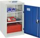 Flügeltürenschrank H900xB500xT500mm lichtgrau/enzianblau 2 BD STUMPF