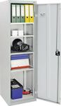 Flügeltürenschrank H1800xB500xT500mm lichtgrau/lichtgrau 4 BD STUMPF
