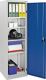 Flügeltürenschrank H1800xB500xT500mm lichtgrau/enzianblau 4 BD STUMPF