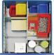 Schubladenunterteilungsmaterial Front-H.200mm 6-tlg.Metall f.Schrank-B.500mm
