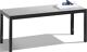 Garderobenbank H401xB1000xT353mm m.HPL-Leisten STA schwarzgrau C+P