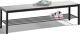 Garderobenbank H401xB1500xT353mm m.HPL-Leisten STA schwarzgrau m.Schuhrost C+P