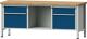 Werkbank V B2000xT700xH890mm Universalplatte lichtgrau/blau