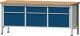 Werkbank V B2000xT700xH890mm Universalplatte lichtgrau enzianblau 6 Schubl.ANKE
