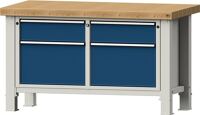 Schwerlast-Werkbank B1500xT800xH865mm Bucheplatte 65mm ANKE