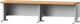 Arbeitstisch LIFT B2800xT800xH740-1140mm Platte Buche 40mm Gest. lichtgrau ANKE