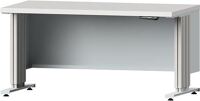 Arbeitstisch LIFT B1500xT800xH740-1140mm Platte Ku.40mm Gestell lichtgrau ANKE