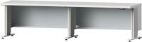 Arbeitstisch LIFT B2800xT800xH740-1140mm Platte Ku.40mm Gestell lichtgrau ANKE