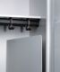 Trennw.STA lichtgrau schwenkb.f.Garderobenschrank B.300/400mm