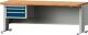 Schubladenschrank H330xB570xT615mm grau/blau 1x60,1x90,1x120mm Vollauszug ANKE