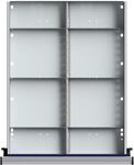 Schubladenunterteilungsmaterial Front-H.180mm 1/2 Teilung ANKE