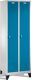 Garderobenschrank m.Füßen H1800xB610xT500mm lichtgrau/ lichtblau 2 Abt.C+P