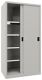 Schiebetürenschrank H1000xB1500xT600mm 4Fbd.grau Trgf.1000kg Trennw.Vollblechtür