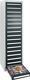 Schubladenschrank H1800xB500xT500mm lichtgrau/anthrazitgrau 17 Schubl.