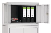 Aufsatzschrank H440xB600xT500mm lichtgrau/lichtgrau o.BD