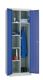 Kleider-Wäscheschrank H1800xB800xT500mm Stahlbl.lichtgrau Anz.Abt.2 m.Sockel