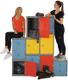 Schließfachschrank PE grau/gelb H460xB385xT470mm 1 Abt.LOTZ