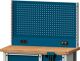 Werkbankaufbau B1165xH650mm enzianblau Lochblech,Energieleiste ANKE