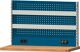 Werkbankaufbau B1165xH650mm enzianblau Lochbl. 2Halteschienen Energieleiste ANKE
