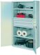 Schwerlastschrank H1950xB1000xT600mm lichtgrau 3 Fbd. 1x100,2x125mm Trgf.200kg