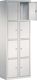 Fächerschrank H1800xB600xT500mm m.Sockel Anz.Fächer 8 lichtgrau lichtgrau
