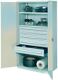 Schwerlastschrank H1950xB1000xT600mm grau 2 Fbd.1x100,2x125,2x175mm Trgf.200kg