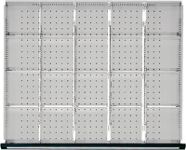Schubladenunterteilungsmaterial Front-H.90mm 4 Längs-/15 Quertr.-W.