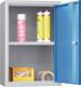 Flügeltürenschrank, NW-Nr.: 9142453670 H600xB400xT300mm, 1 Boden 15kg verz lichtgrau/lichtgrau, für Wandfestigung