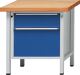 Werkbank V B800xT700xH840mm Universalplatte lichtgrau enzianblau 2 Schubl.ANKE