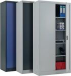 Flügeltürenschrank H1950xB1000xT500mm lichtgrau/lichtgrau 4 BD PAVOY