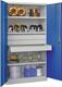 Schwerlastschrank Basic, NW-Nr.: 9143453729 H1950xB1040xT630mm, lichtgrau/enzianblau 3 Fbd.Schub.3x125mm PAVOY