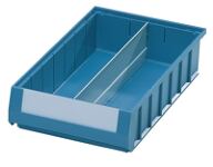 Längsteiler f.Regalkasten, NW-Nr.: 9000453732 L 600xH 140mm, Stahlbl.grau 10St./Btl.MAUSER  