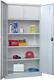 Flügeltürenschrank H1950xB1000xT500mm lichtgrau/lichtgrau 3 BD Innenfach PAVOY