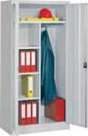 Flügeltürenschrank H1950xB1000xT400mm grau/blau 3BD Hutbod.u.Kleiderstange PAVOY