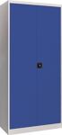 Flügeltürenschrank H1950xB890xT415mm lichtgrau,RAL7035/enzianblau,RAL5010