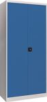 Flügeltürenschrank H1950xB890xT545mm lichtgrau,RAL7035/lichtblau,RAL5012