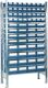 Werkbank V, NW-Nr.: 9141453781 B2000xT700xH840mm Buche, massiv lichtgrau enzianblau Anz.Schubl.3, Anz.Türen 2  