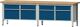 Werkbank V B2800xT700xH840mm Buche massiv lichtgrau enzianblau 4 Schubl.ANKE