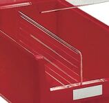 Längsteiler f.Sichtlagerkasten MK3 PS glasklar 10St./Btl.TECWERK