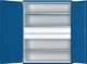 Schwerlastschrank H1950xB1485xT630mm lichtgrau/enzianblau 3 Fbd. 2 x 180mm
