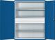 Schwerlastschrank H1950xB1485xT630mm lichtgrau/enzianblau 3 Fbd. 3 x 120mm