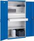 Schwerlastschrank, NW-Nr.: 9143454034 H2000xB1600xT650mm, o.Mitteltrennwand 4 Böden lichtgrau/lichtgrau Trgf., 1500kg